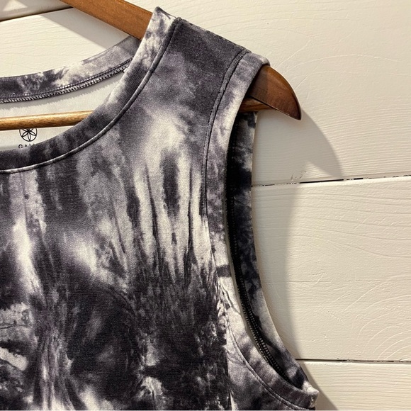Gaiam Black & White Tie-Dye Sleeveless Dress – Size XL - Picture 6 of 8